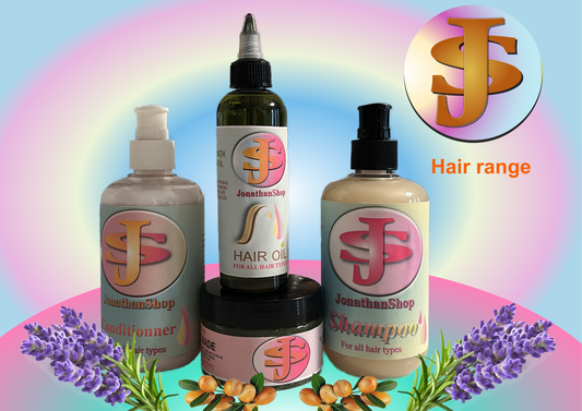 Complete Natural Hair Care Set – Shampoo, Conditioner, Oil & Pomade