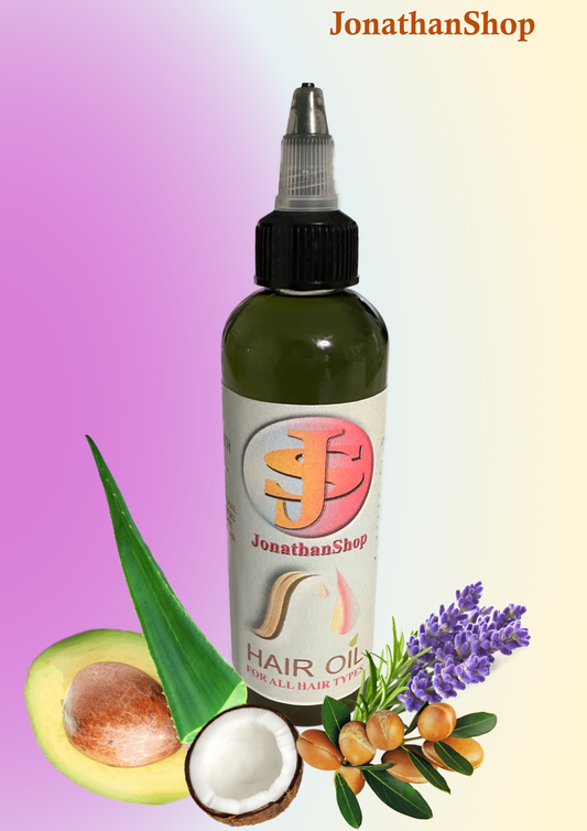100% Natural Hair Growth Oil – Strength &amp; Hydration (4oz / 113g)